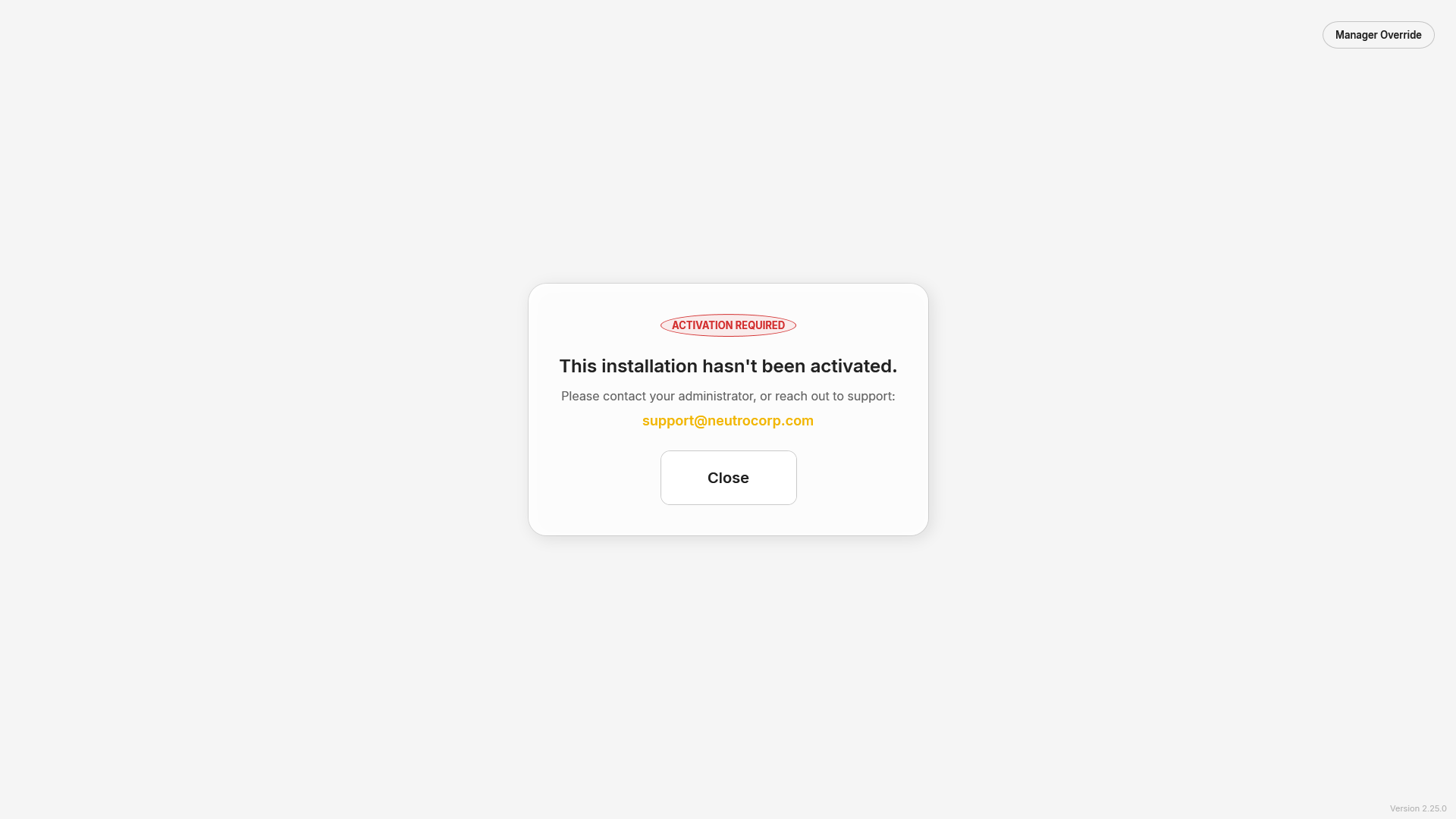 Lock screen showing ACTIVATION REQUIRED